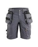 Blaklader 1992 X1900 muške kratke radne hlače Denim Stretch – Siva/Crna