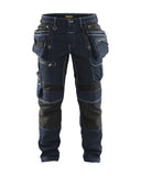 Blaklader 1990 X1900 muške radne hlače Denim Stretch – Tamnoplava/Crna