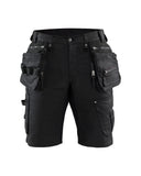 Blaklader 1992 X1900 muške kratke radne hlače Denim Stretch – Crna/Crna