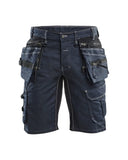 Blaklader 1992 X1900 muške kratke radne hlače Denim Stretch – Tamnoplava/Crna