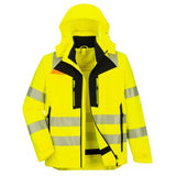 Portwest DX466 DX4 Reflektirajuća jakna 4 u 1 – Žuta/Crna
