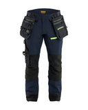 Blaklader 1979 STRIKER ToolRig™ muške radne hlače 4-way Stretch – Tamnoplava/Fluorescentno žuta