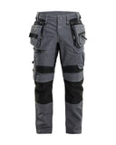 Blaklader 1990 X1900 muške radne hlače Denim Stretch – Siva/Crna